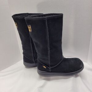 Rocket Dog Sugardaddy Black Womens Suede Calf Hi Boots 7.5